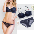 Hot Push up bra Set Underwear Women Full Coverage Lace Comfortable Underwire padding