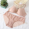 Hot Push up bra Set Underwear Women Full Coverage Lace Comfortable Underwire padding