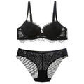 Hot Push up bra Set Underwear Women Full Coverage Lace Comfortable Underwire padding