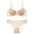 Hot Push up bra Set Underwear Women Full Coverage Lace Comfortable Underwire padding