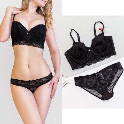 Sexy Intimates Bra Set wire free Underwear Lace Lingerie Push Up bralette Comfortable Bra and panty Sets