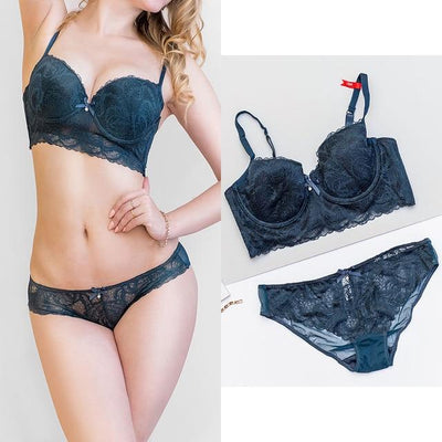 Sexy Intimates Bra Set wire free Underwear Lace Lingerie Push Up bralette Comfortable Bra and panty Sets
